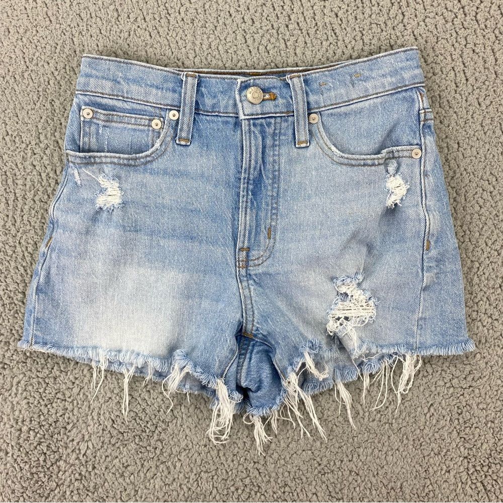 Madewell Women's The Perfect Jean Distressed Denim Shorts   |   Size: 24